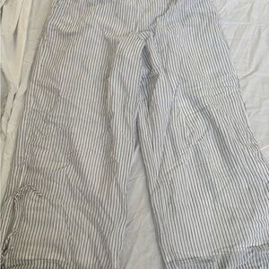 American Eagle striped pants, tied ankle detail  NWT size large